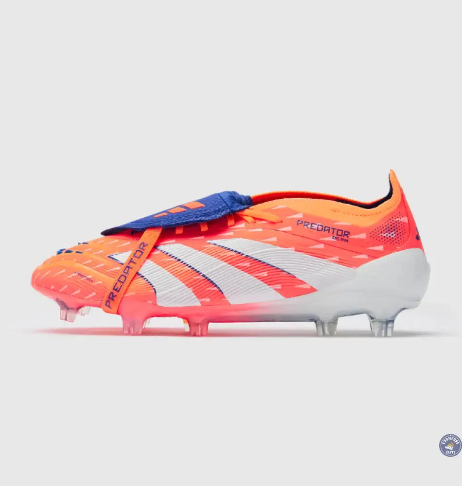 Adidas Predator Elite Fold-over Tongue FG Coral Blaze - Coral/Blanc/Orange