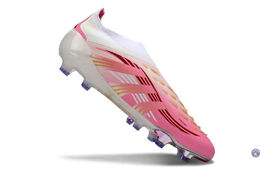 Adidas Predator Elite Laceless FG - Rose/Blanc/Or