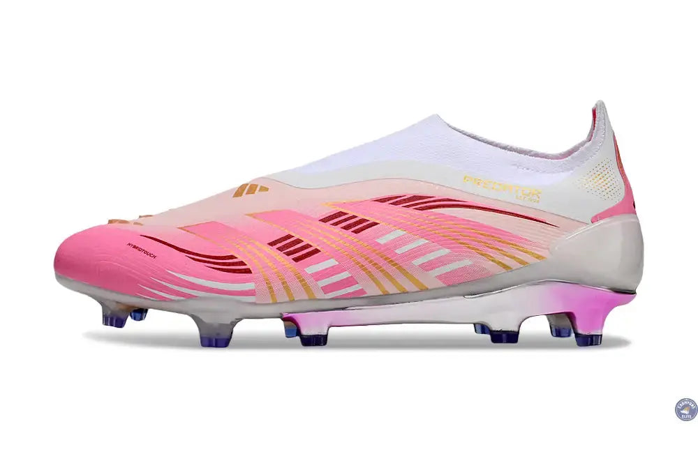 Adidas Predator Elite Laceless FG - Rose/Blanc/Or