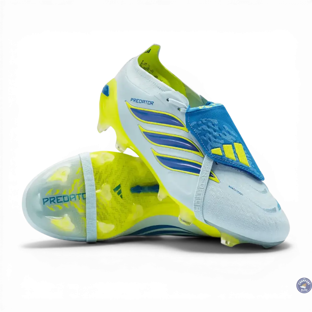 Adidas Predator Tongue Elite FG Ice Cold Precision - Gris/Bleu/Jaune