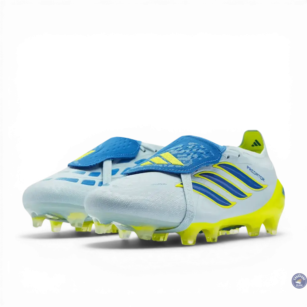 Adidas Predator Tongue Elite FG Ice Cold Precision - Gris/Bleu/Jaune