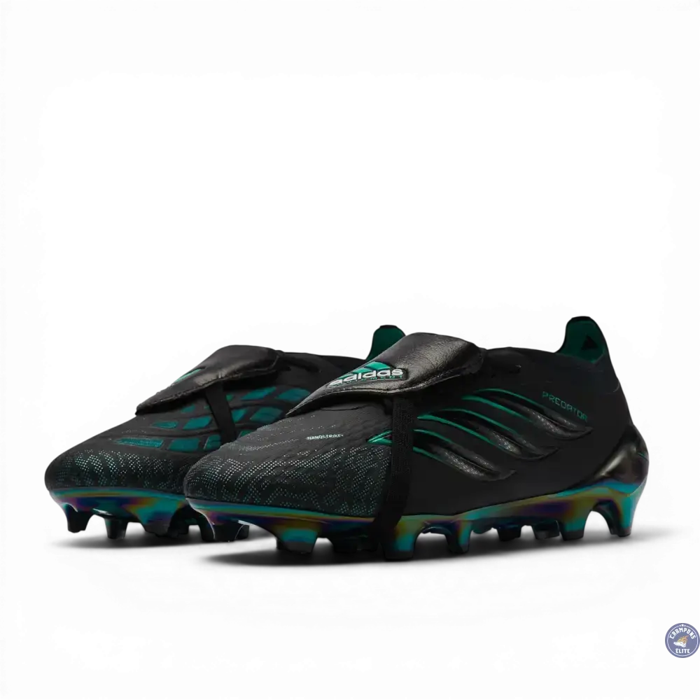 Adidas Predator Tongue FG - Noir/Vert Equipment