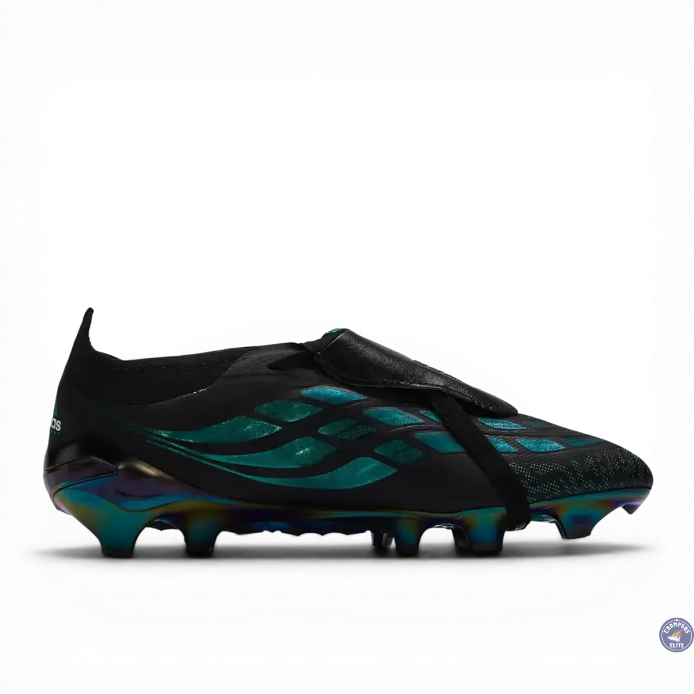 Adidas Predator Tongue FG - Noir/Vert Equipment