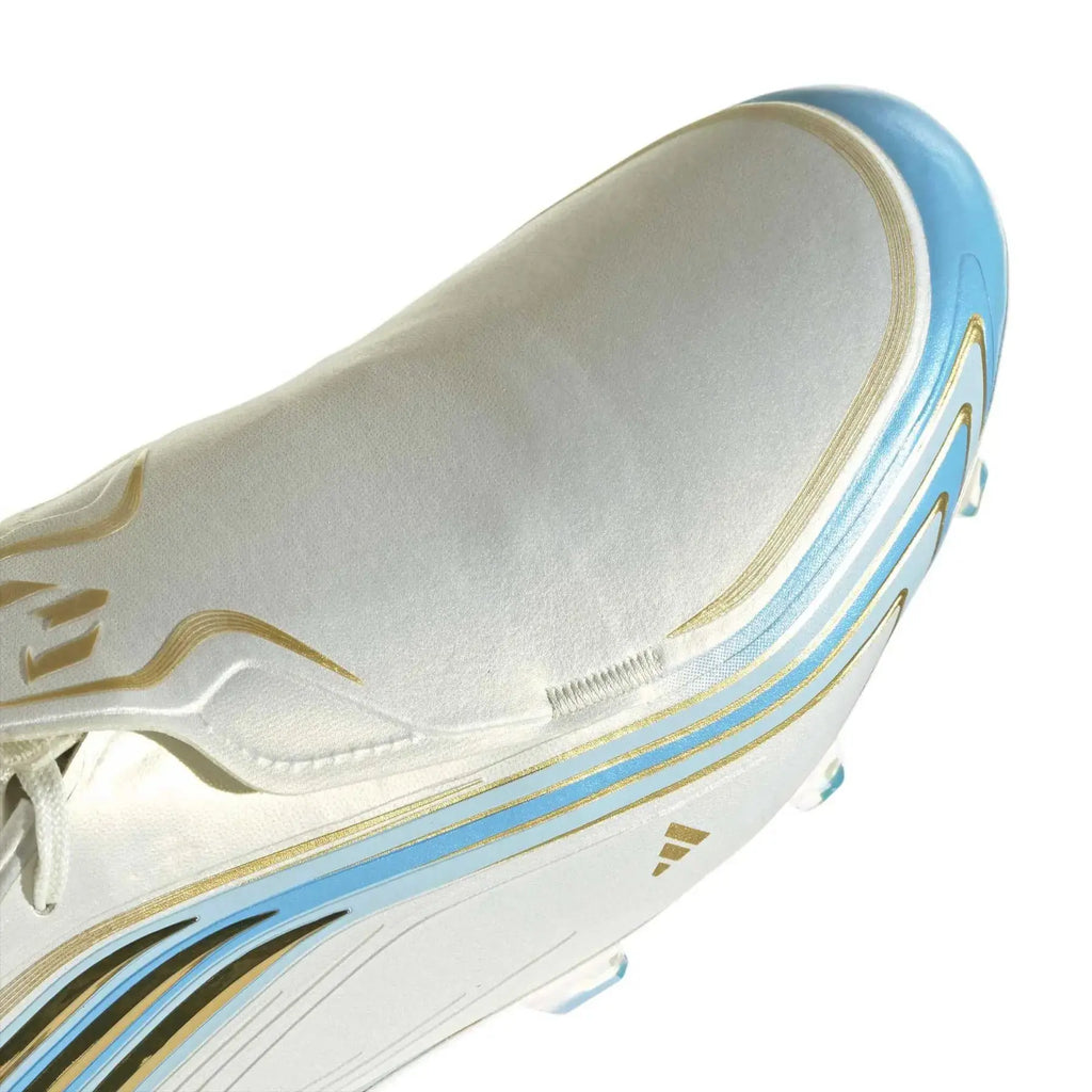 Adidas F50 Messi Elite FG - Blanc/Bleu/Or