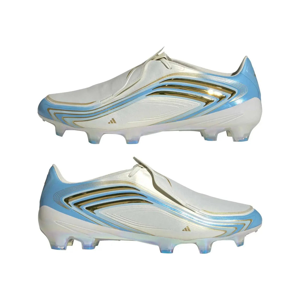Adidas F50 Messi Elite FG - Blanc/Bleu/Or