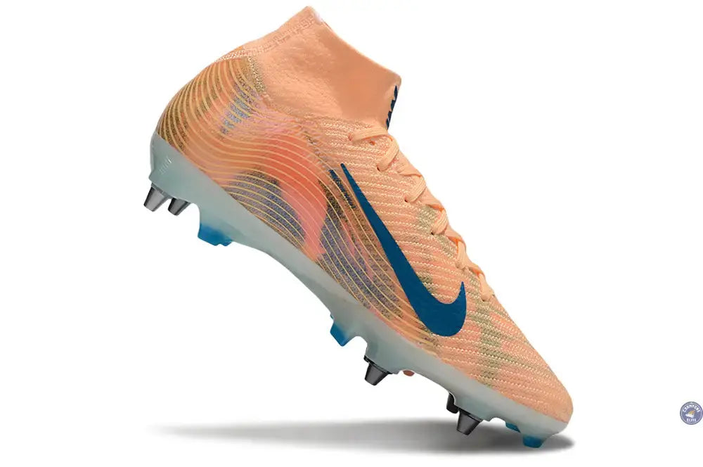 Air Zoom Mercurial Superfly 10 SG Kylian Mbappe - Orange/Bleu turquoise SG