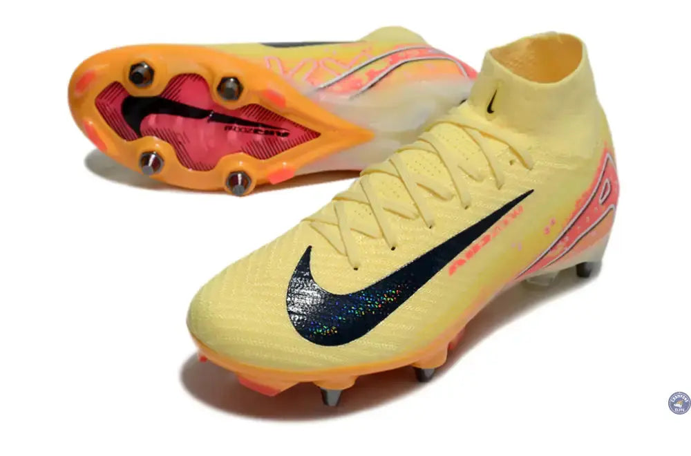Air Zoom Mercurial Superfly 10 SG Mbappé Personal Edition - Orange/Bleu