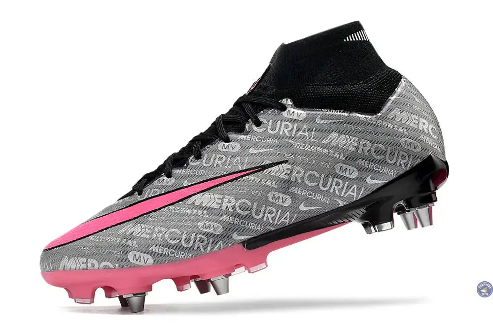 Air Zoom Mercurial Superfly 9 SG 25 - Argenté/Rose/Noir
