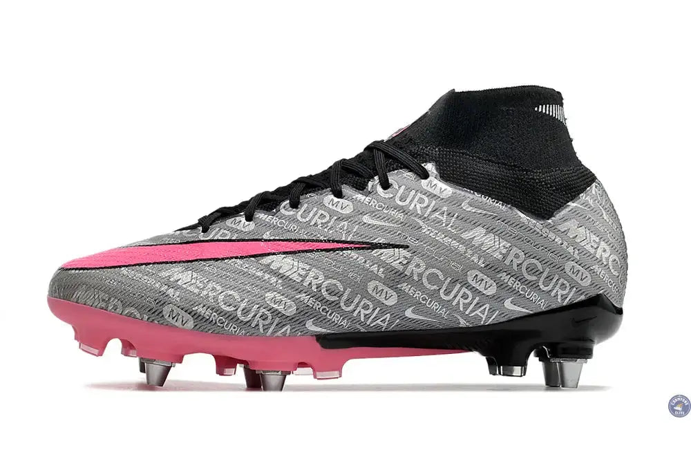 Air Zoom Mercurial Superfly 9 SG 25 - Argenté/Rose/Noir
