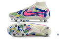 Air Zoom Mercurial Superfly 9 SG - Blanc/Vert/Bleu/Jaune/Rose