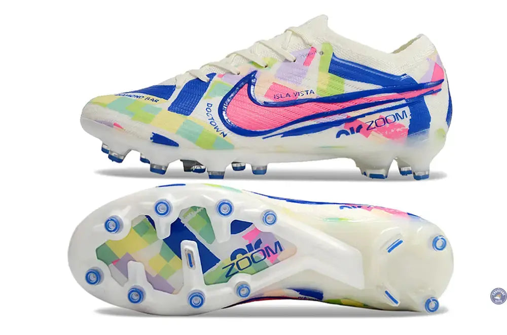 Air Zoom Mercurial Vapor 15 AG - Blanc/Jaune/Bleu/Vert/Rose