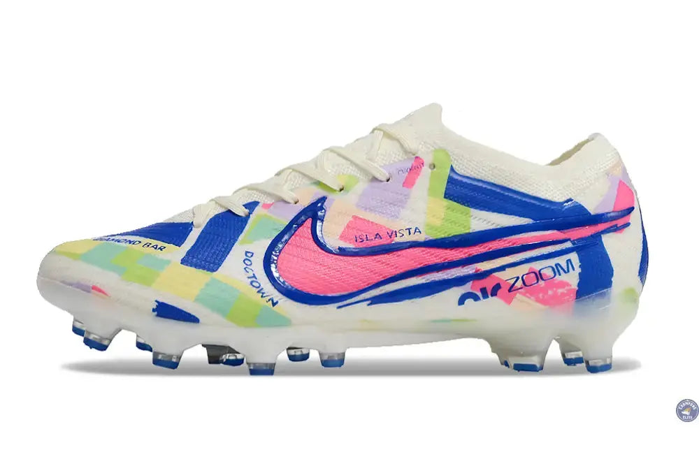 Air Zoom Mercurial Vapor 15 AG - Blanc/Jaune/Bleu/Vert/Rose