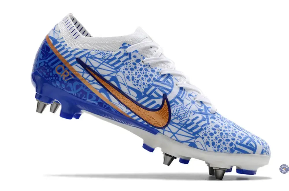 Air Zoom Mercurial Vapor 15 Anticlog SG-PRO CR7 Personal Edition - Blanc/Cuivré/Bleu