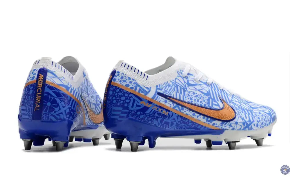 Air Zoom Mercurial Vapor 15 Anticlog SG-PRO CR7 Personal Edition - Blanc/Cuivré/Bleu