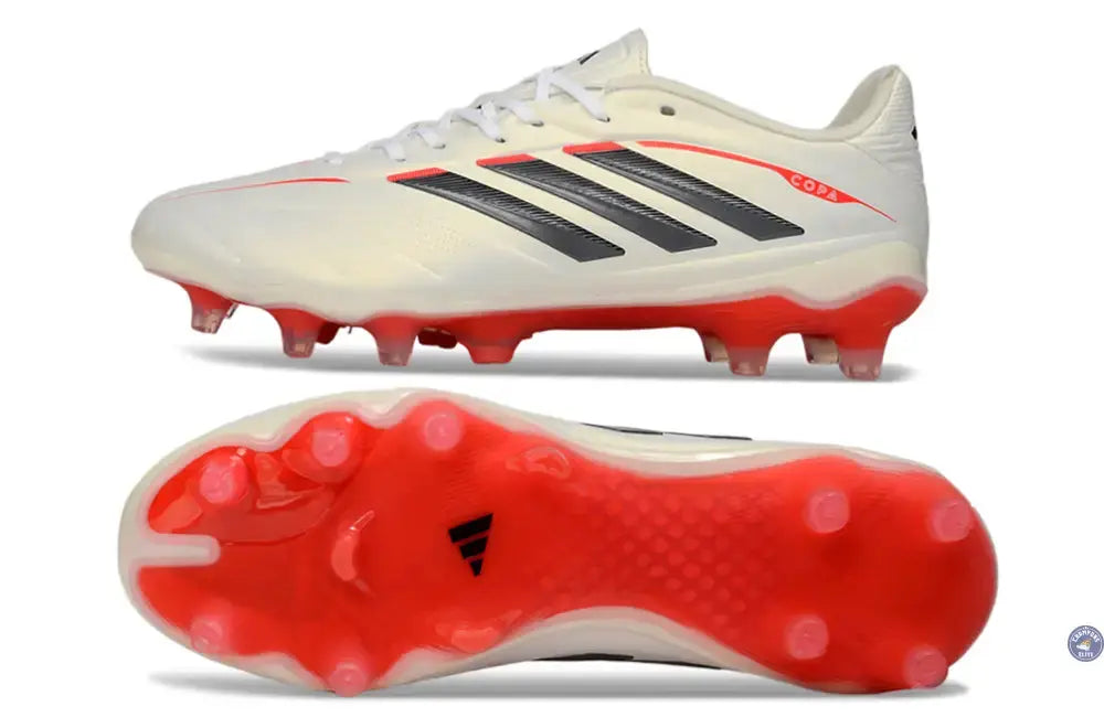 COPA PURE ELITE 4 FG BORN FOR GOALS-BLANC/ARGENTÉ/NOIR/LUCID RED