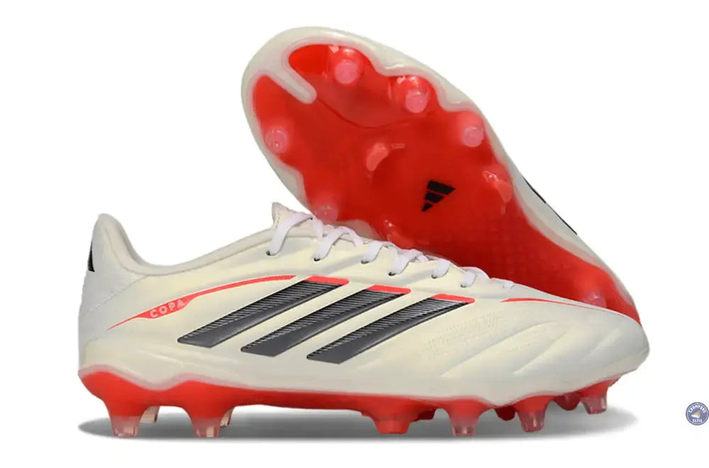 COPA PURE ELITE 4 FG BORN FOR GOALS-BLANC/ARGENTÉ/NOIR/LUCID RED