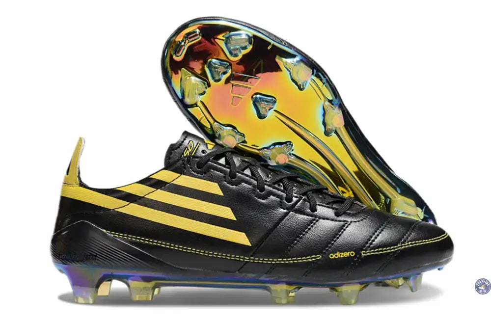F50 ELITE ADIZERO 2010 FG REMAKE - NOIR/JAUNE ÉDITION LIMITÉE