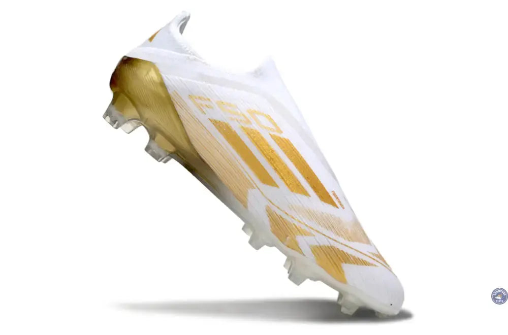 F50 Elite Laceless FG - Blanc/Doré