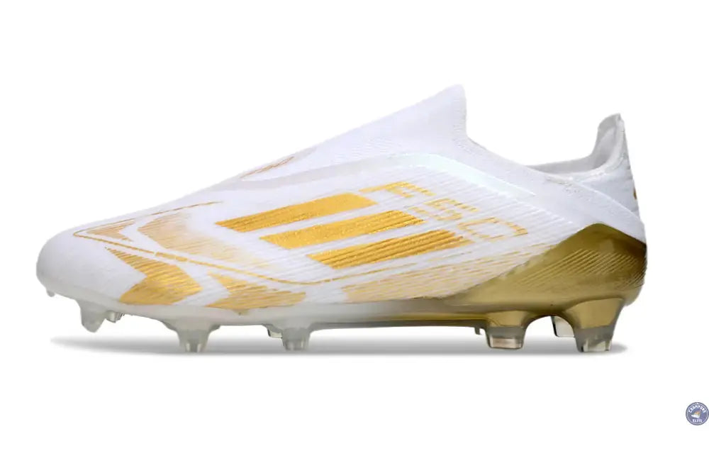 F50 Elite Laceless FG - Blanc/Doré