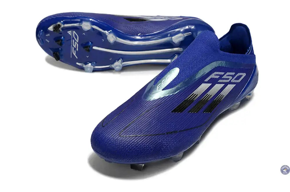 F50 Elite Laceless FG - Bleu/Noir