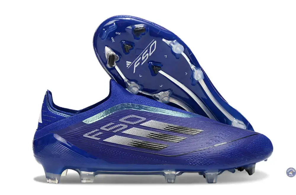 F50 Elite Laceless FG - Bleu/Noir