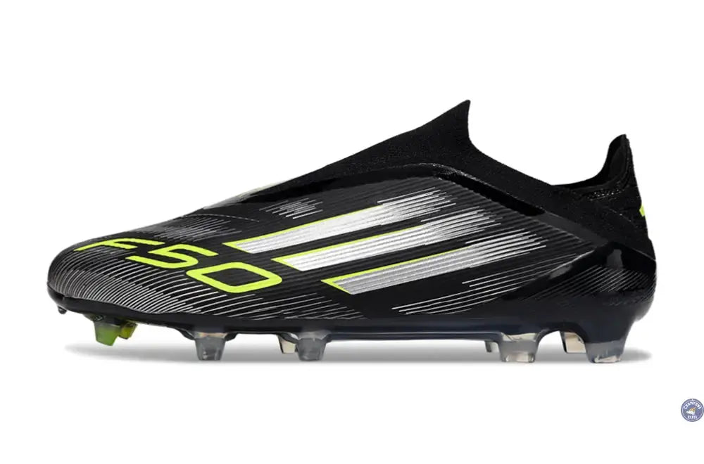 F50 Elite Laceless FG - Electric Stealth - Noir/Vert/Gris
