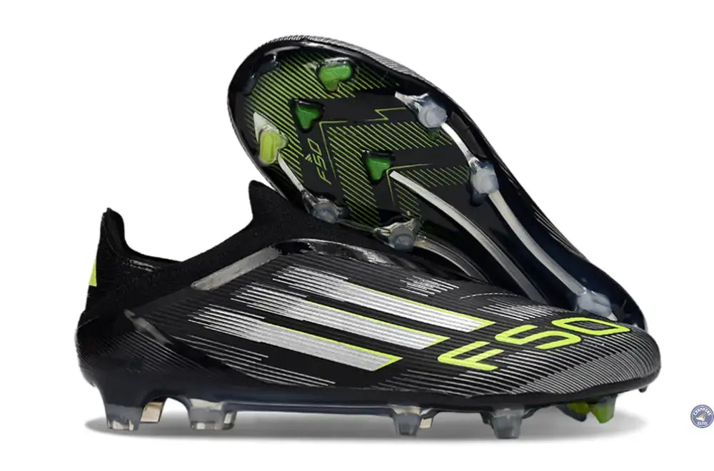 F50 Elite Laceless FG - Electric Stealth - Noir/Vert/Gris