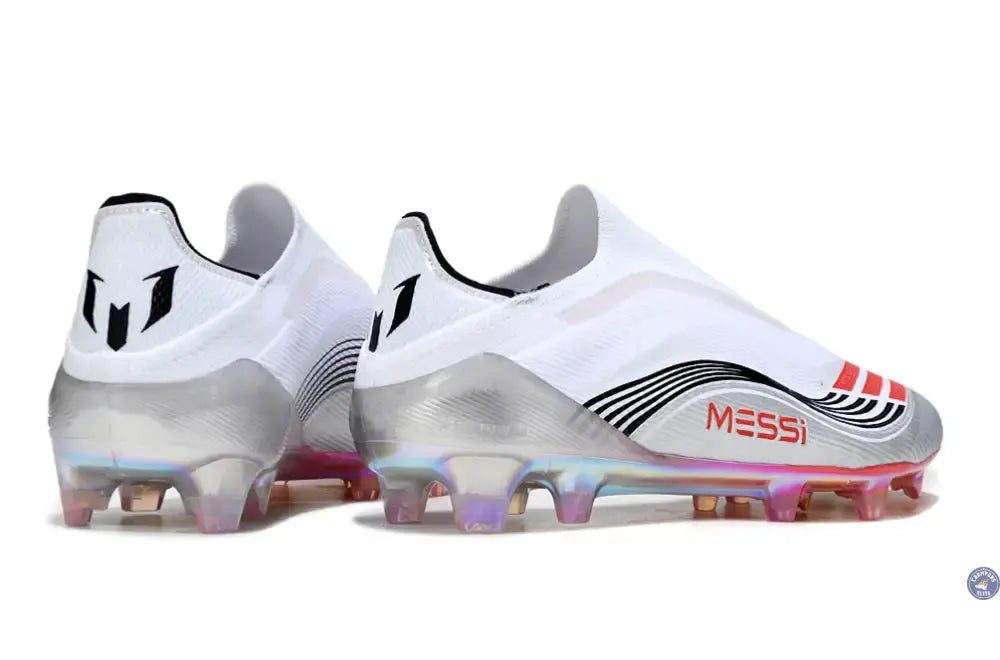 F50 Elite Laceless FG - Messi Prestig10 - Blanc/Noir/Rouge