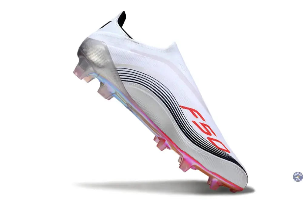 F50 Elite Laceless FG - Messi Prestig10 - Blanc/Noir/Rouge