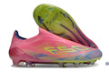 F50 Elite Laceless FG Mystic Victory - Lucid Pink/Lucid Lemon/Blue Fusion