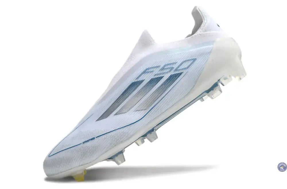 F50 Elite Laceless FG Polar Victory - Blanc/Argenté/Bleu