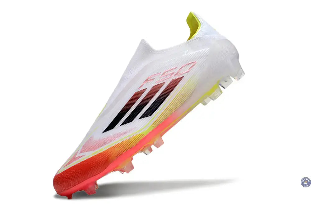 F50 Elite Laceless FG Pure Victory - Blanc/Lucid Red/Jaune