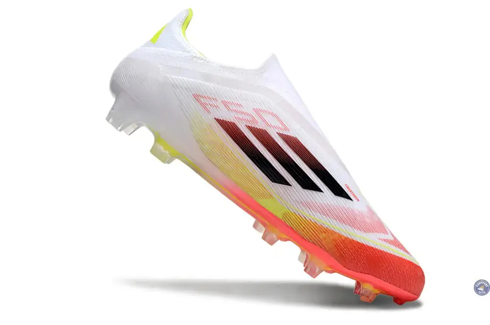 F50 Elite Laceless FG Pure Victory - Blanc/Lucid Red/Jaune