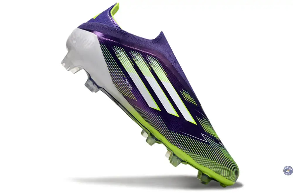 F50 Elite Laceless FG - Radiant Blaze- Violet/Vert/Blanc