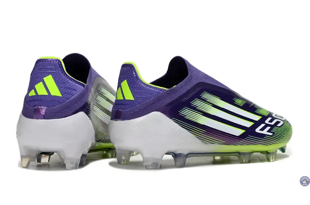 F50 Elite Laceless FG - Radiant Blaze- Violet/Vert/Blanc