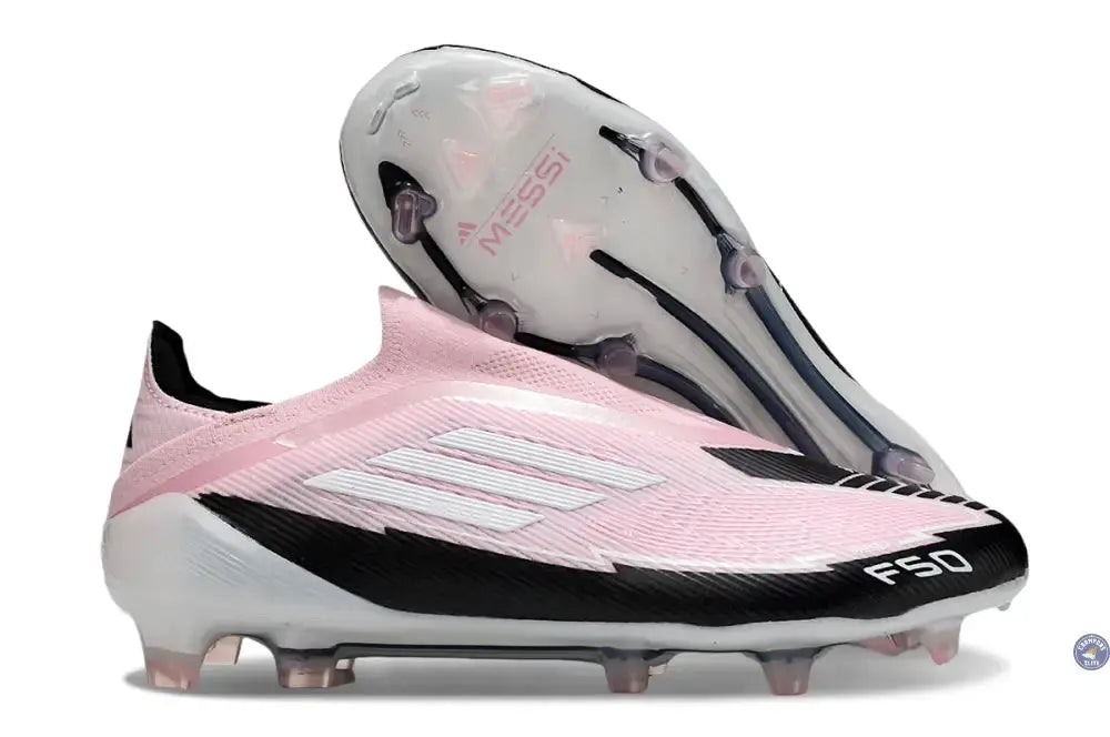 F50 Elite Laceless FG - Rose/Noir/Blanc