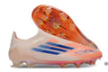 F50 Elite Laceless FG Spark Fusion - Beige/Orange/Bleu