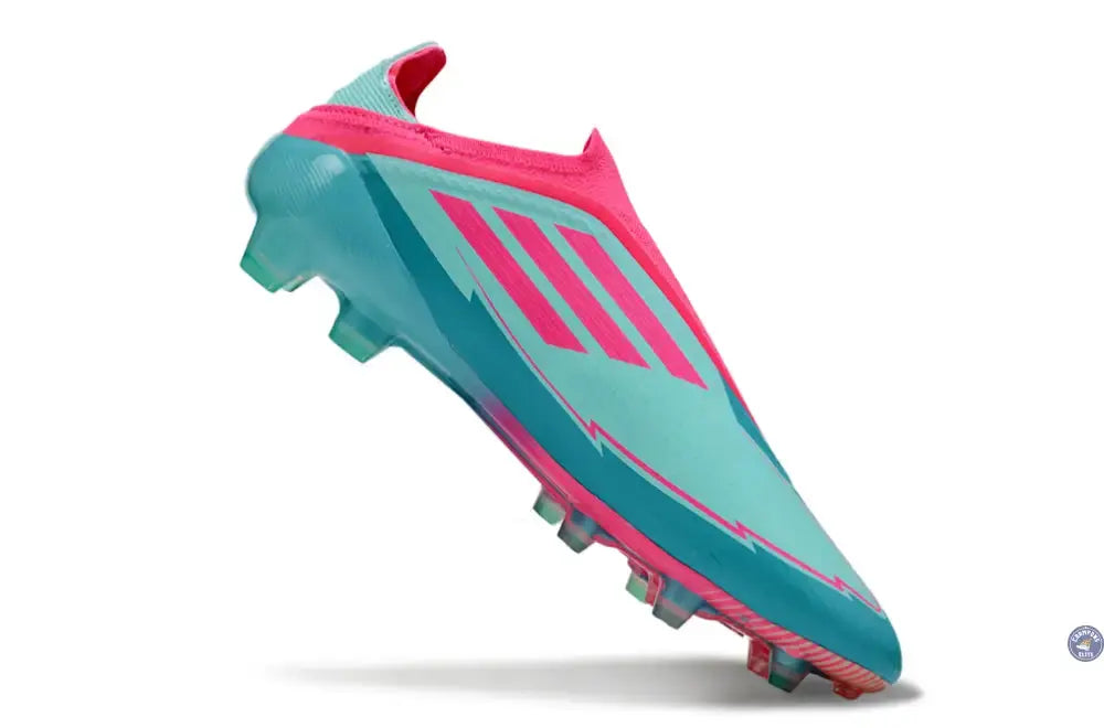 F50 Elite Laceless La Vida Tropical FG - Bleu/Bleu Turquoise/Rose
