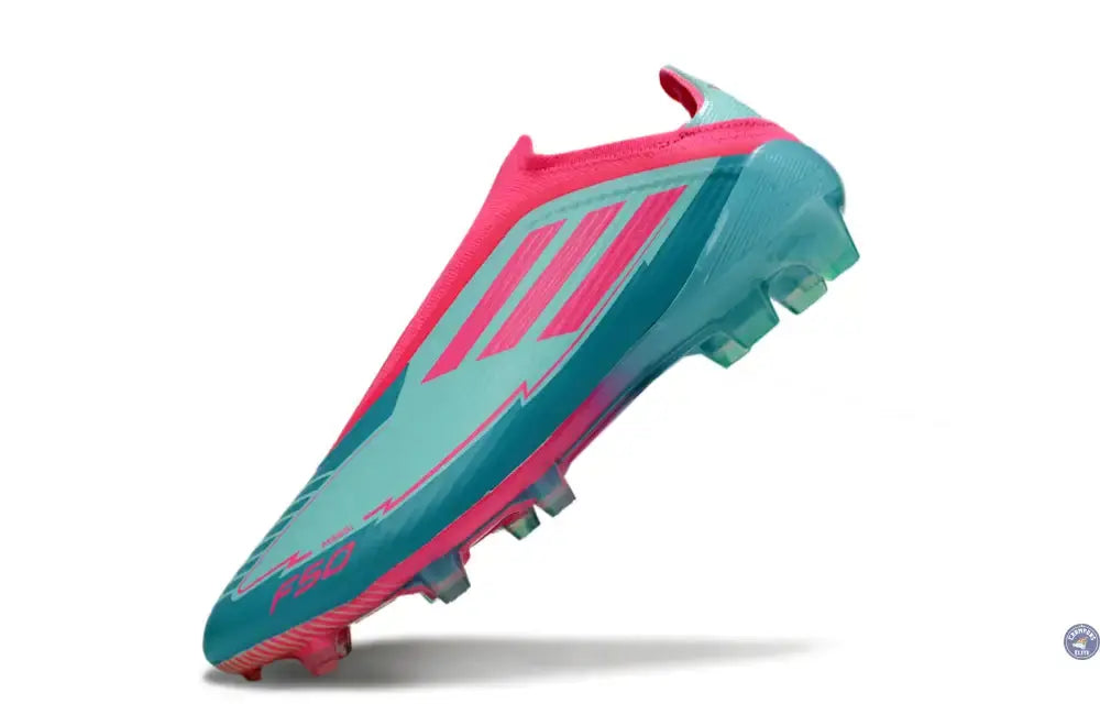 F50 Elite Laceless La Vida Tropical FG - Bleu/Bleu Turquoise/Rose