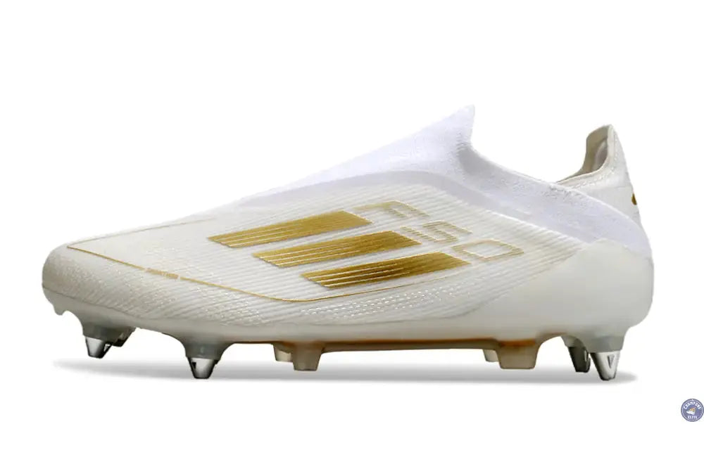 F50 Elite Laceless SG - Blanc/Doré