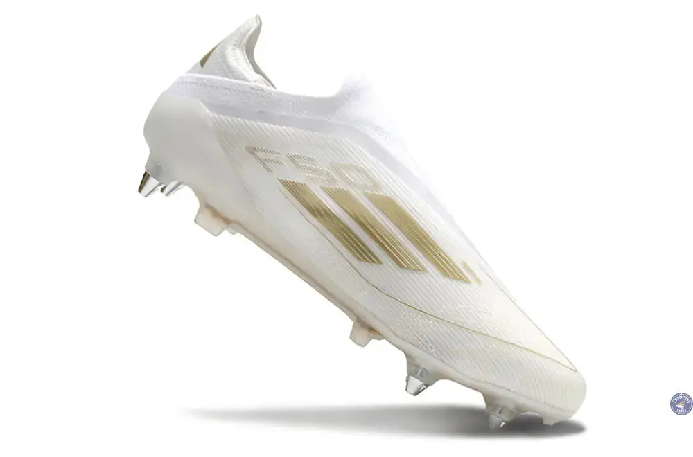 F50 Elite Laceless SG - Blanc/Doré