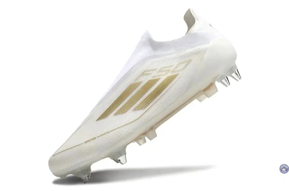 F50 Elite Laceless SG - Blanc/Doré