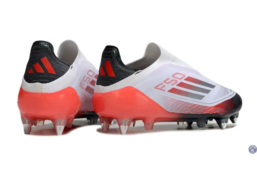 F50 Elite Laceless SG - Blanc/Rouge/Noir