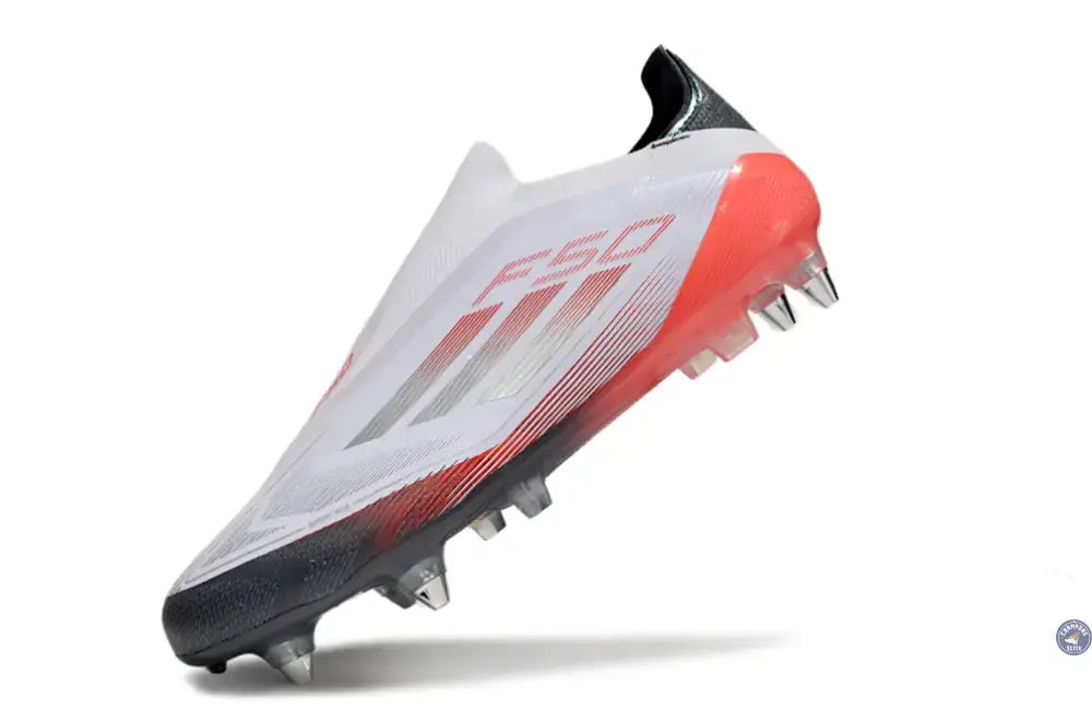 F50 Elite Laceless SG - Blanc/Rouge/Noir