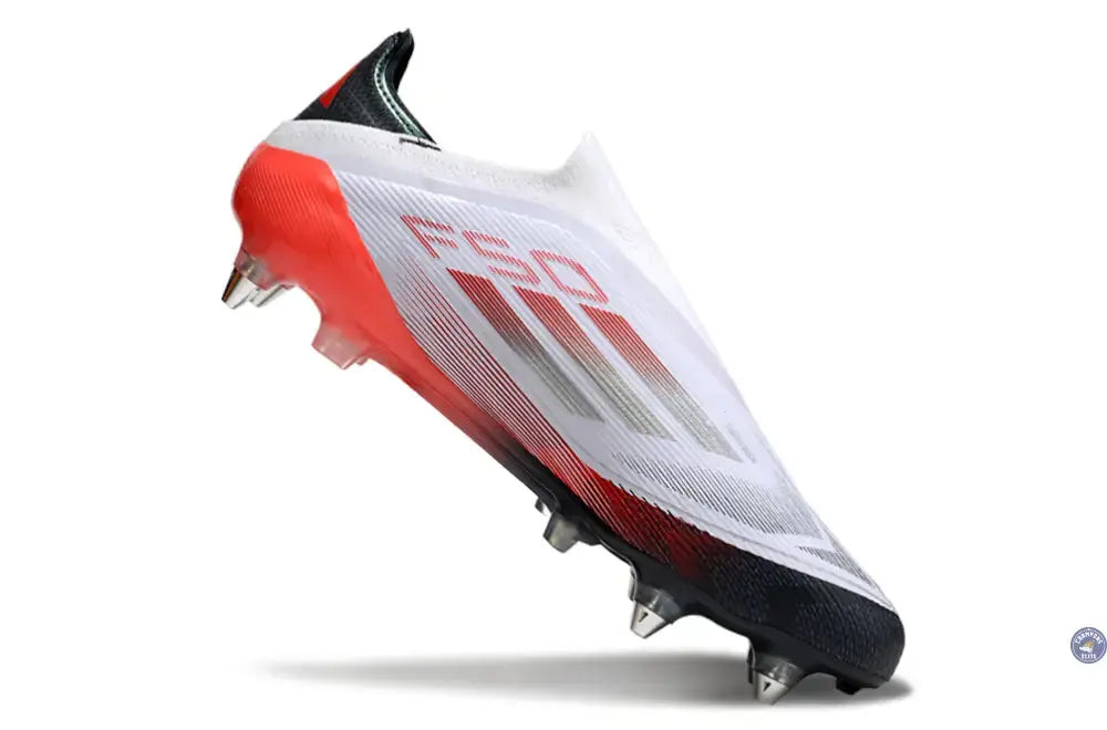 F50 Elite Laceless SG - Blanc/Rouge/Noir