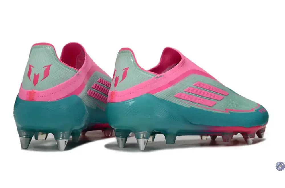 F50 Elite Laceless SG - Bleu Turquoise/Bleu/Rose