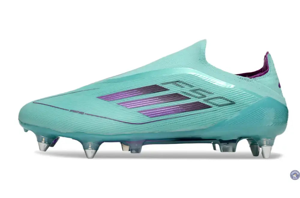 F50 Elite Laceless SG - Bleu Turquoise/Violet