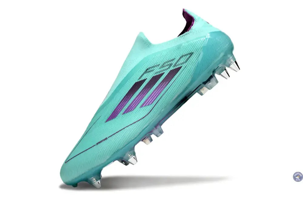F50 Elite Laceless SG - Bleu Turquoise/Violet