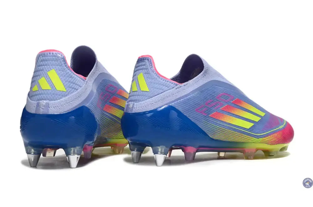 F50 Elite Laceless SG Celestial Victory - Blue Fusion/Vert/Rose
