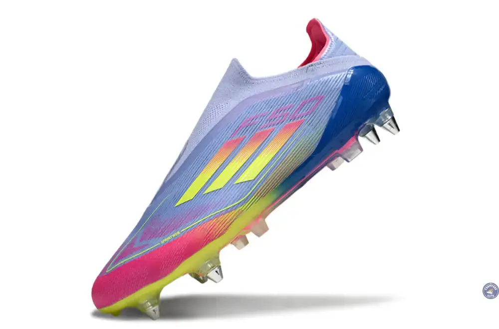 F50 Elite Laceless SG Celestial Victory - Blue Fusion/Vert/Rose
